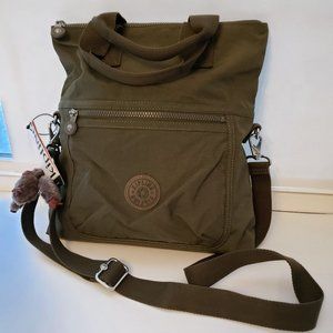 NWT Kipling ELEVA, JADED GREEN TONAL Color Bag.